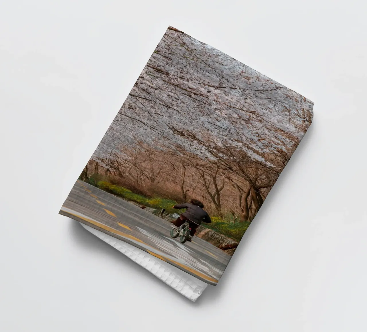 La strada dei ciliegi in fiore a Seul, Corea del Sud canovaccio da cucina da mbgraphx2