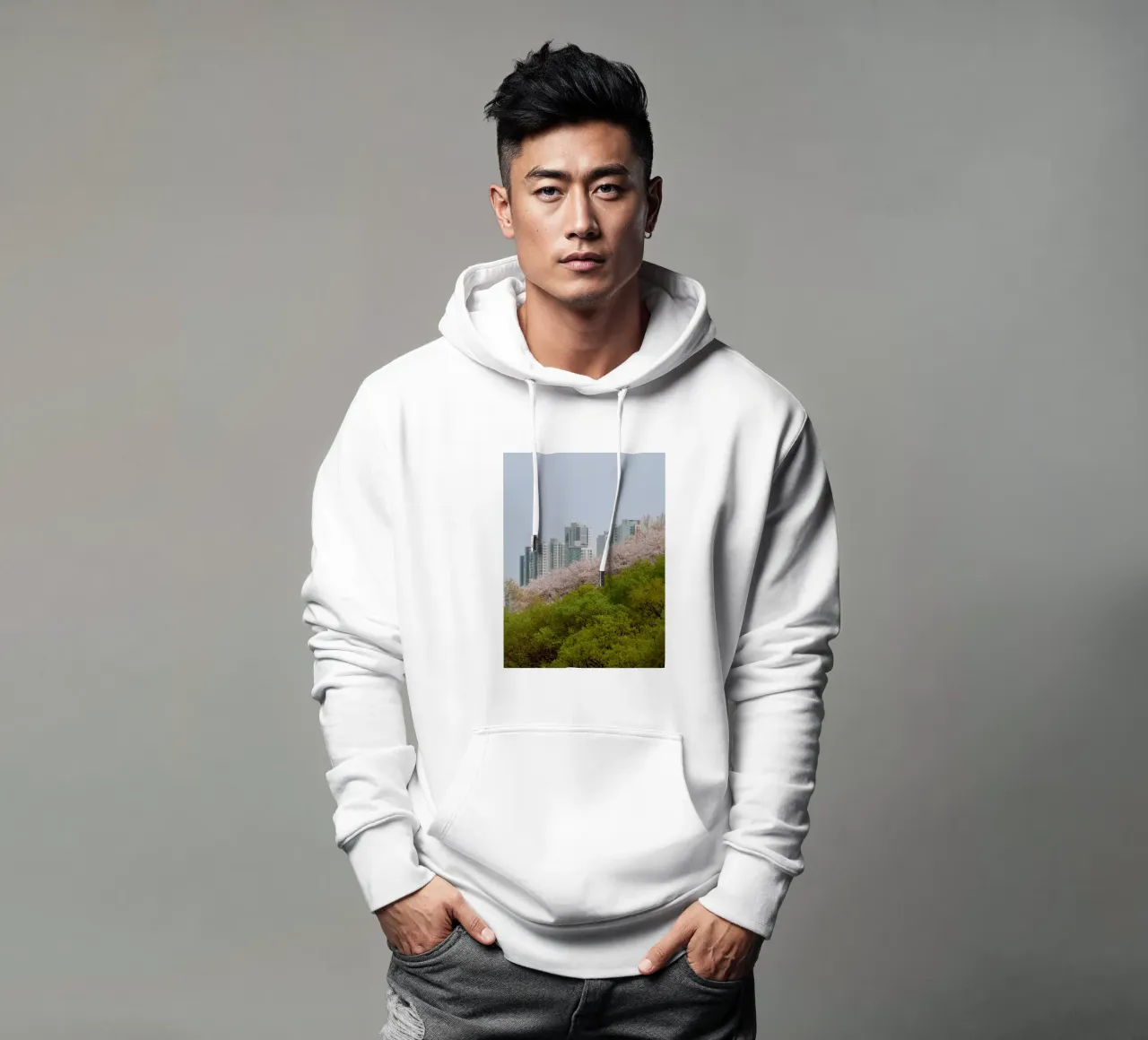 Strati di natura a Seul, Corea del Sud felpa con cappuccio da mbgraphx2