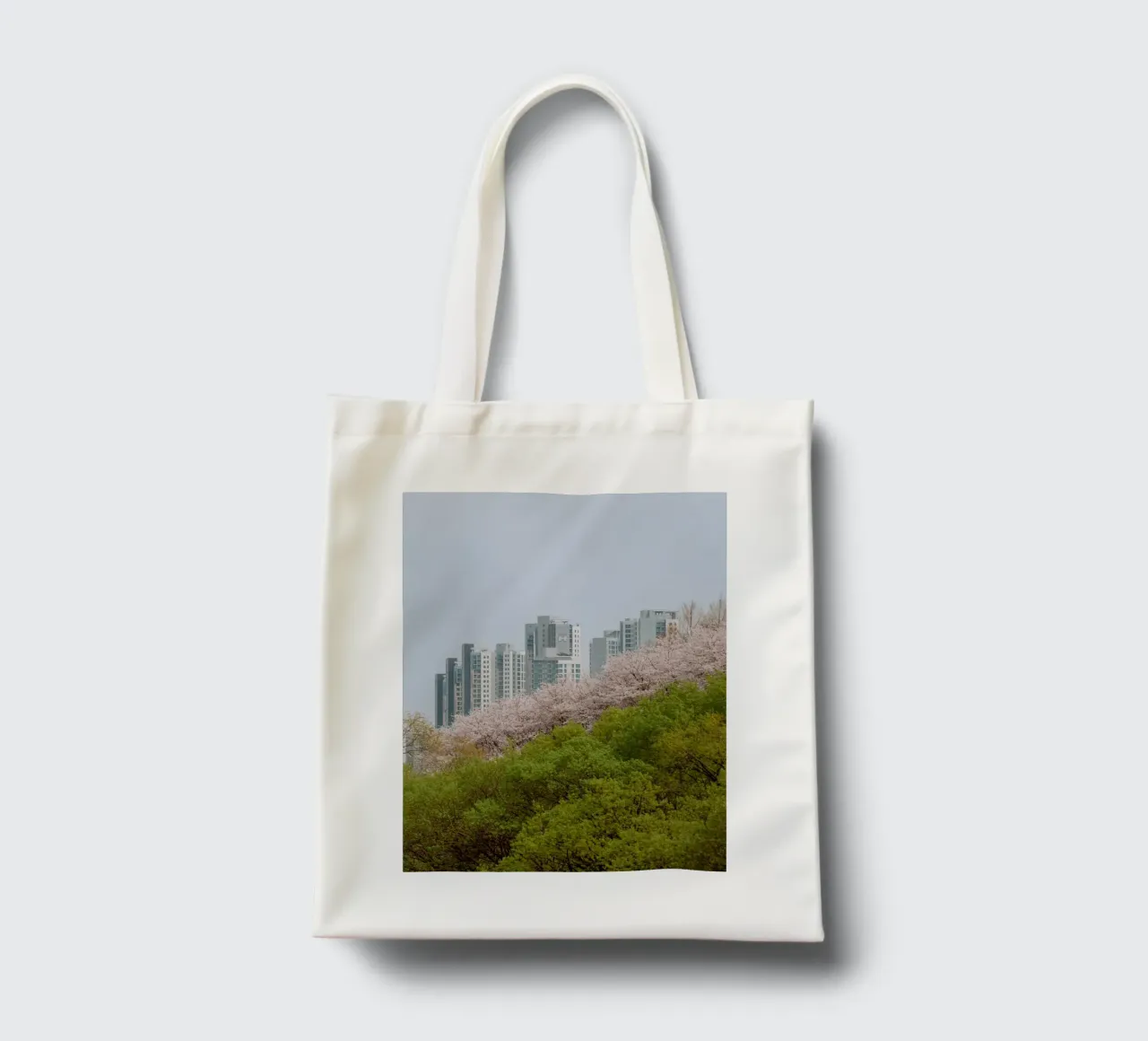 Strati di natura a Seul, Corea del Sud borsa in juta da mbgraphx2