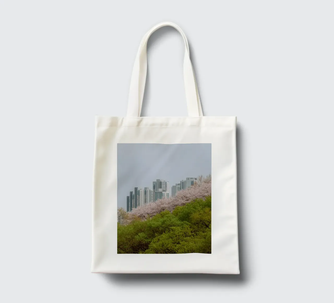 Strati di natura a Seul, Corea del Sud borsa in juta da mbgraphx2