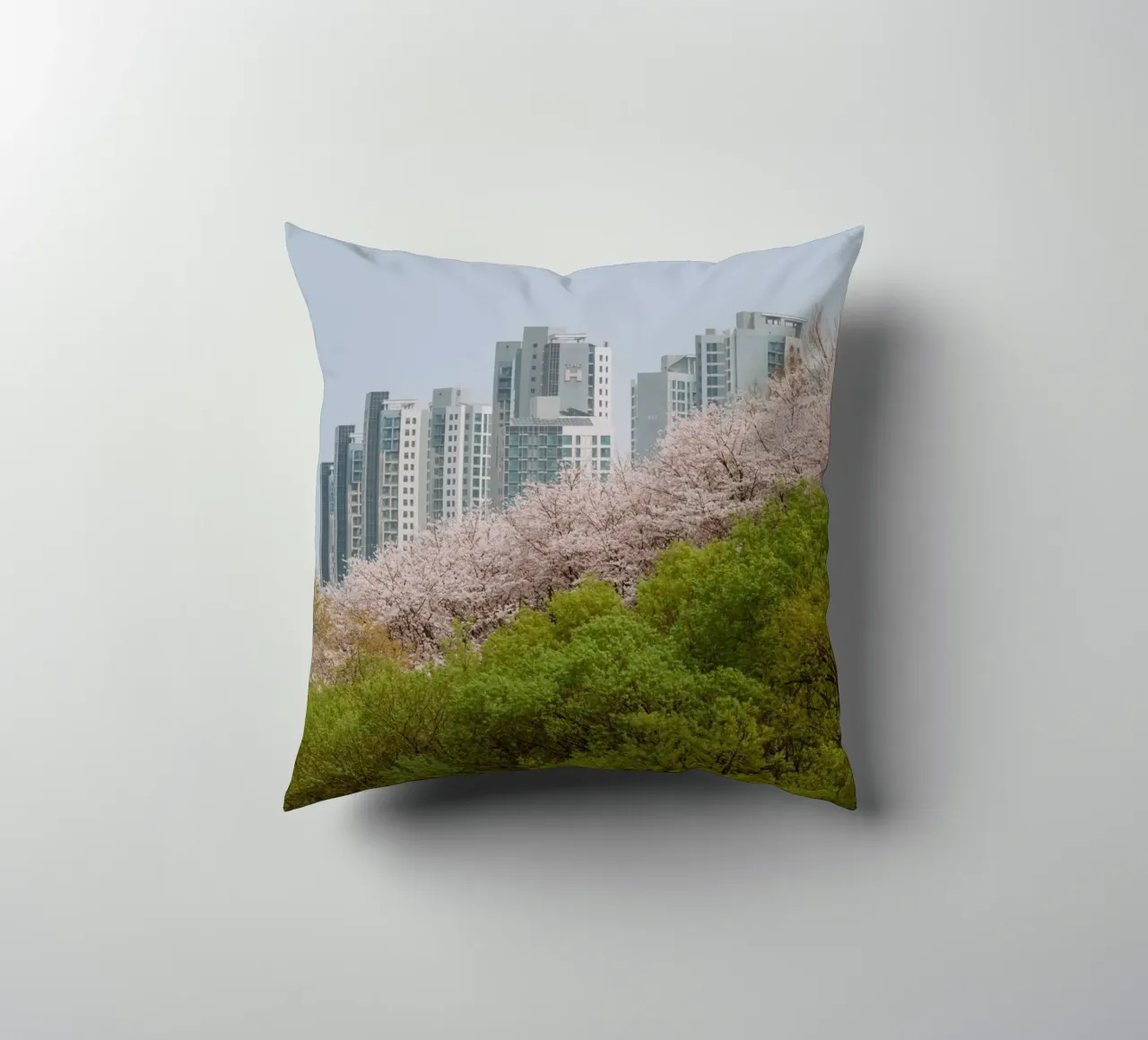 Strati di natura a Seul, Corea del Sud cuscino da mbgraphx2