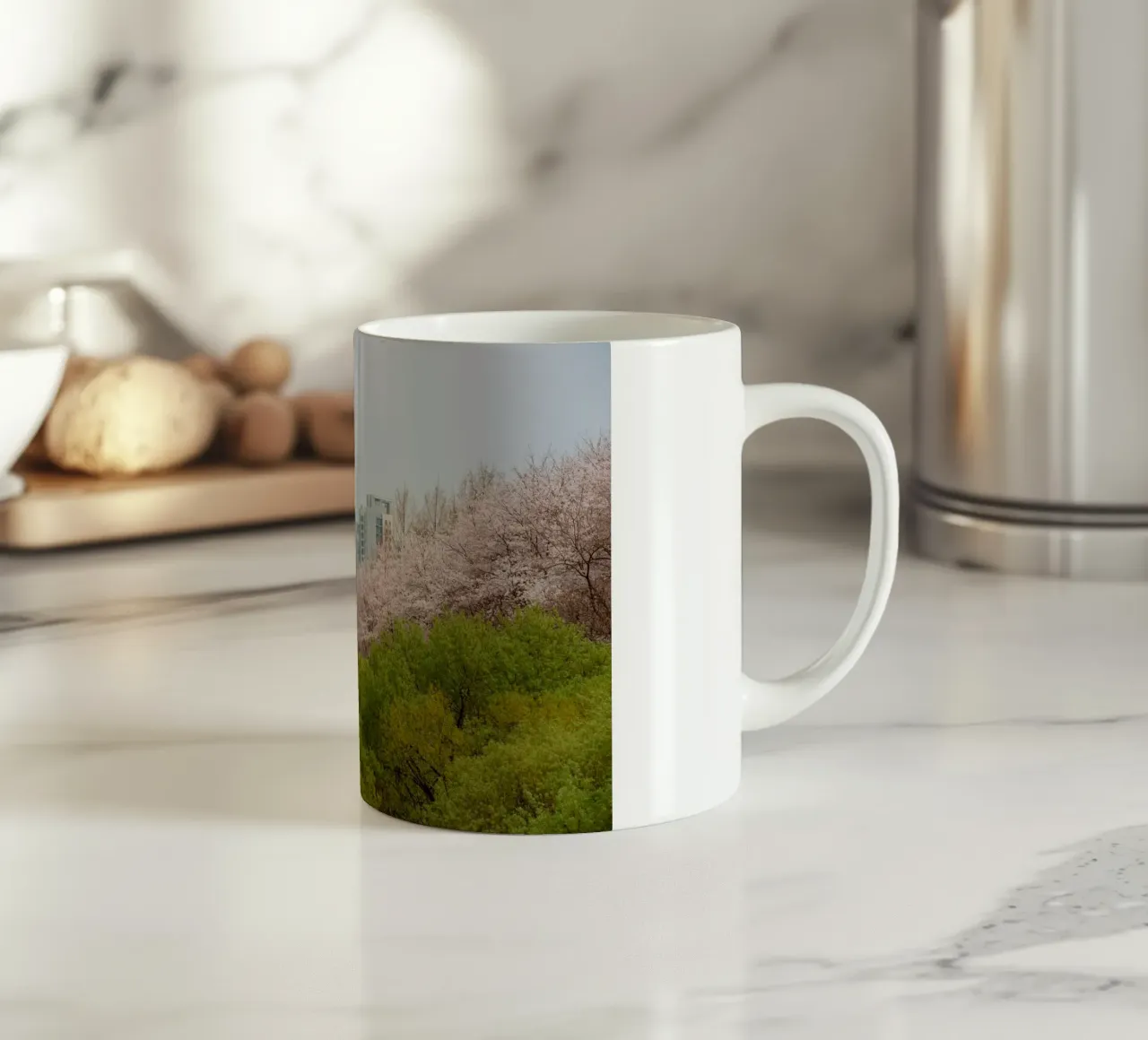 Strati di natura a Seul, Corea del Sud tazza in ceramica da mbgraphx2