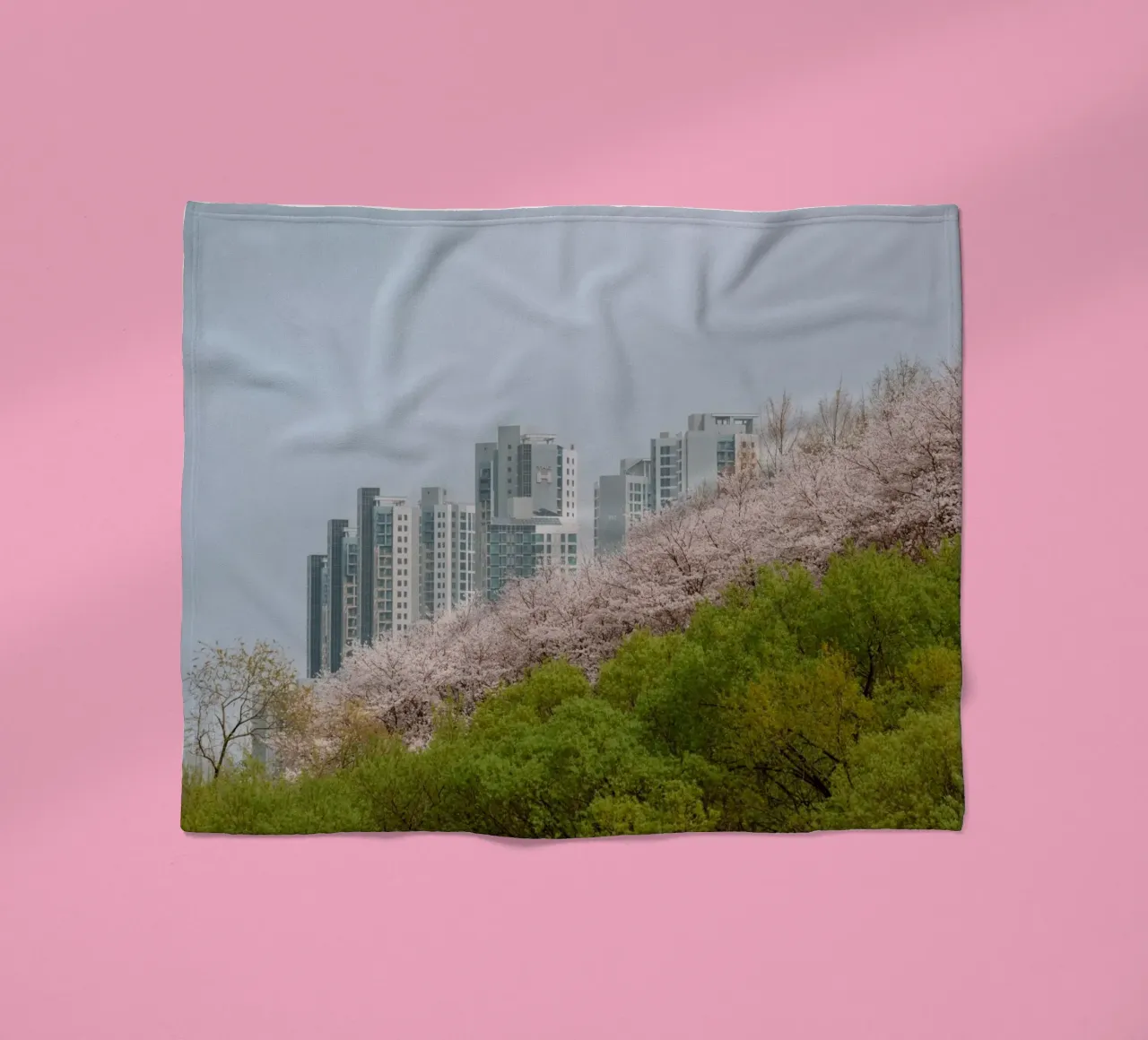 Strati di natura a Seul, Corea del Sud coperta in pile da mbgraphx2