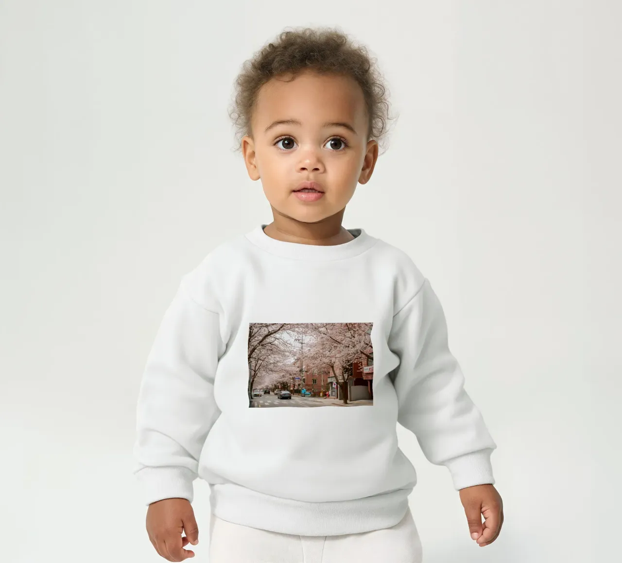 La strada dei ciliegi in fiore a Seul, Corea del Sud felpa neonato da mbgraphx2