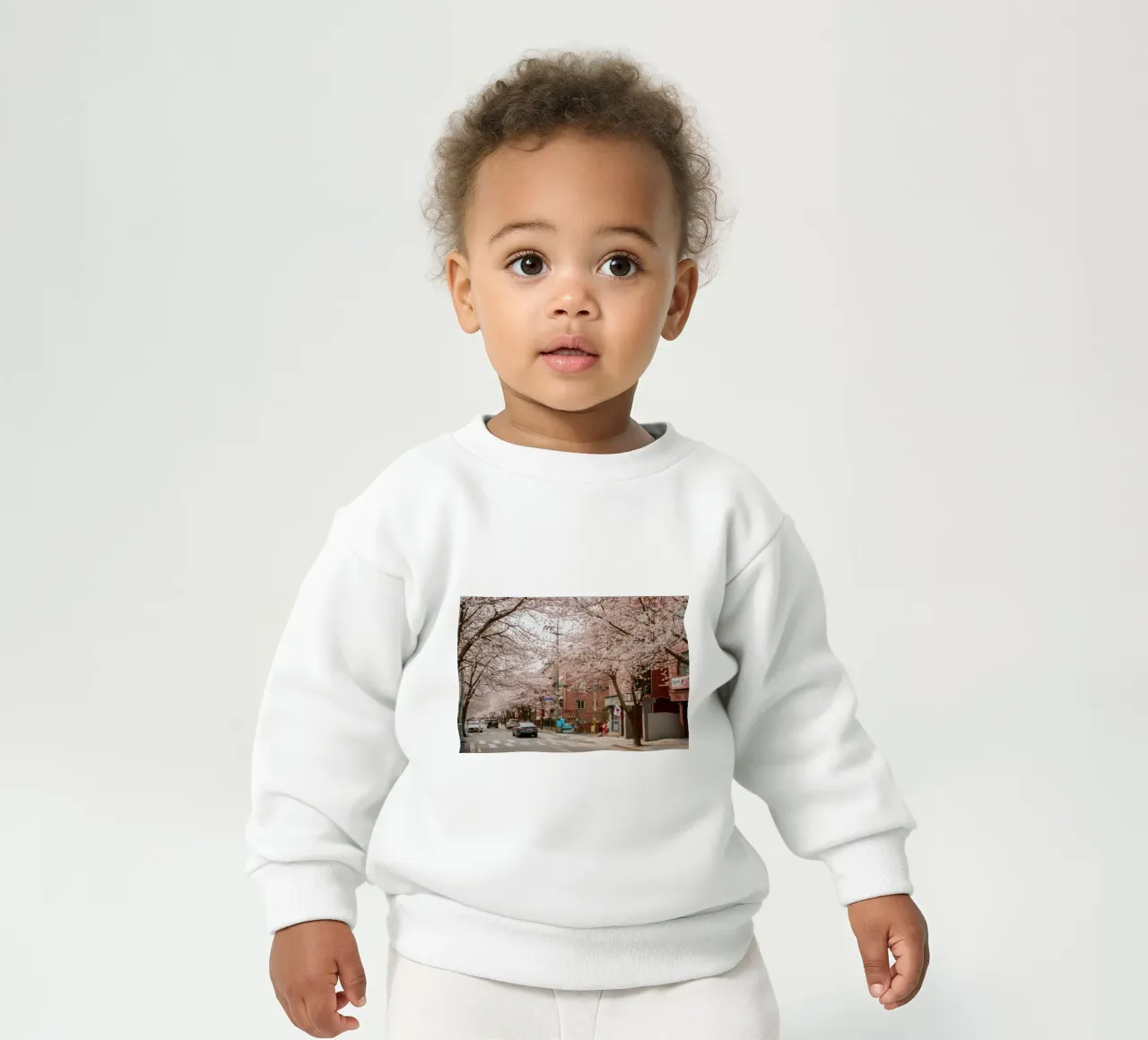 La strada dei ciliegi in fiore a Seul, Corea del Sud felpa neonato da mbgraphx2