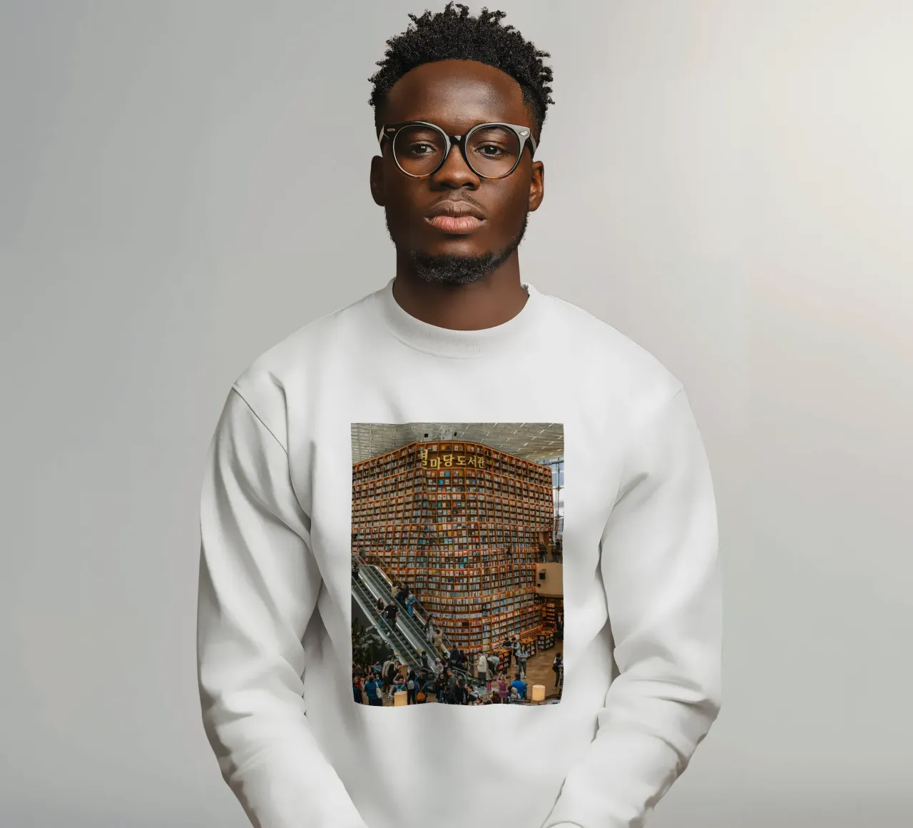 Scaffale per libri del centro commerciale Starfield Coex a Seul, Corea del Sud felpa da mbgraphx2