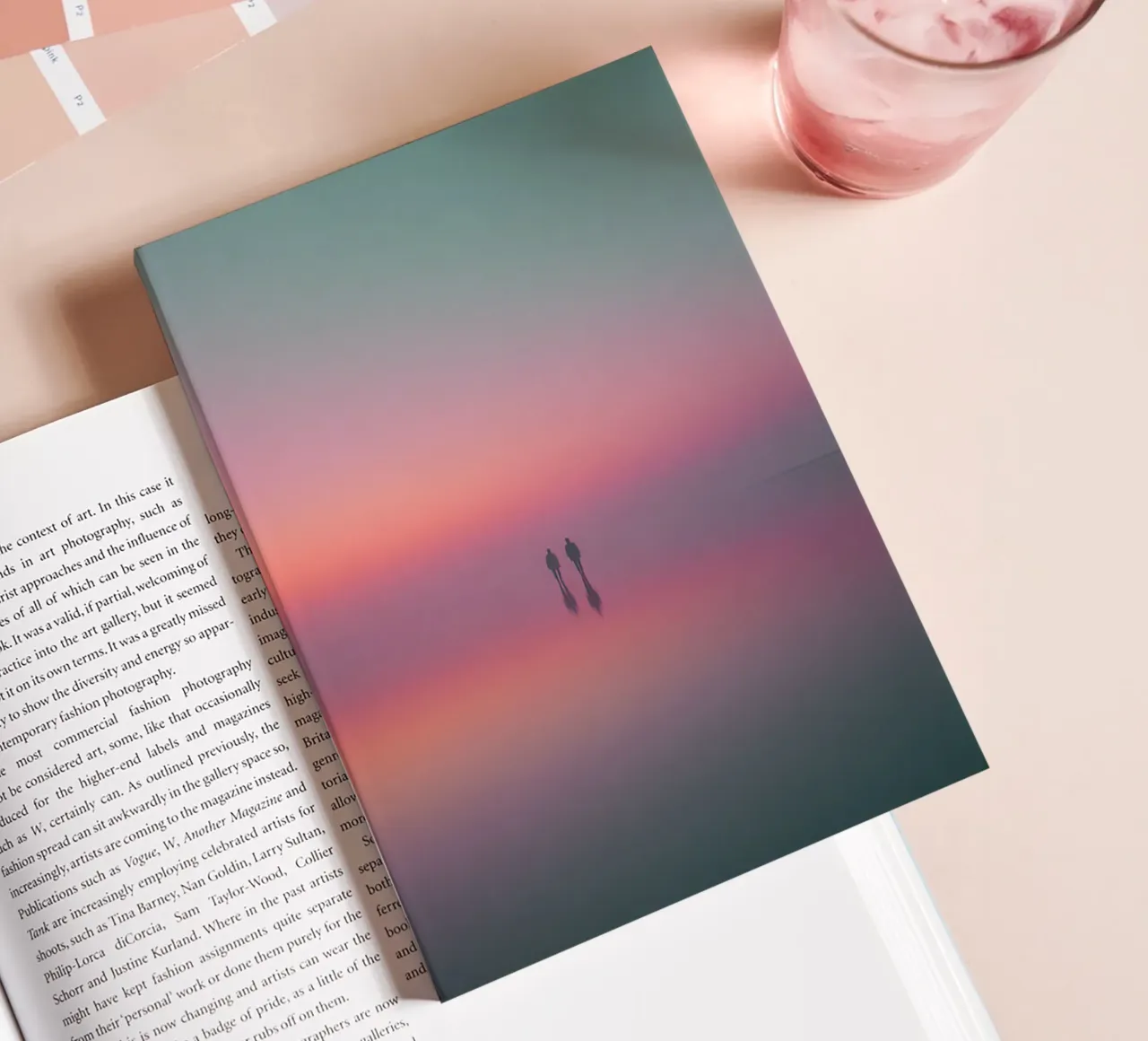 Mirrored Stillness notebook by Tinyverse Studio