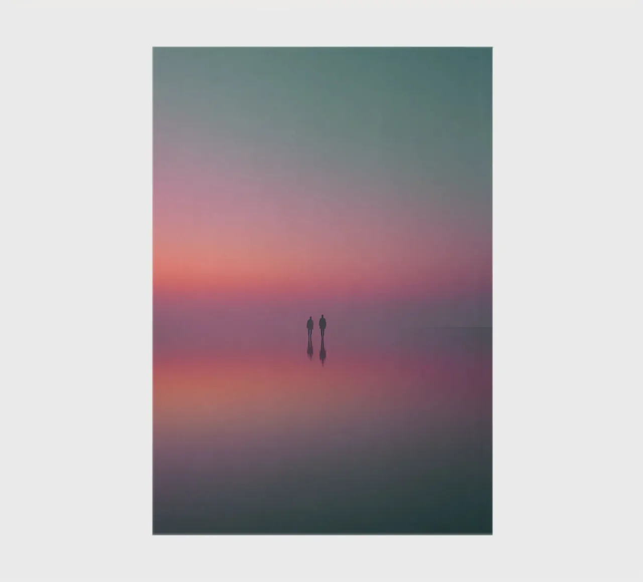 Mirrored Stillness notebook by Tinyverse Studio