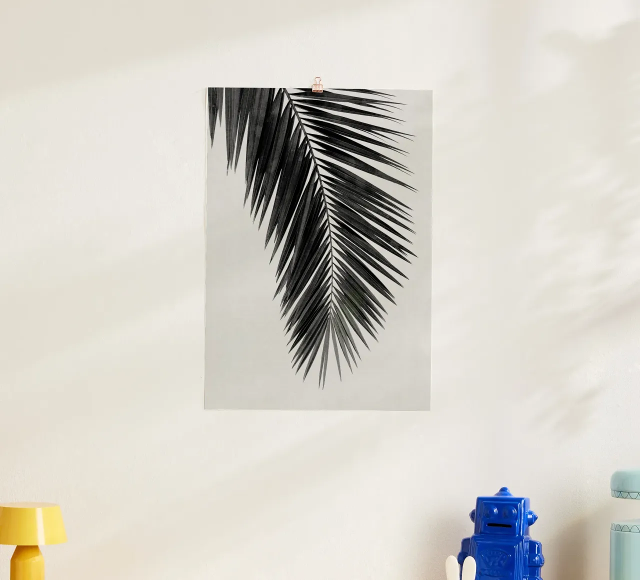 Foglia di palma in bianco e nero I carta hahnemühle da Orara Studio