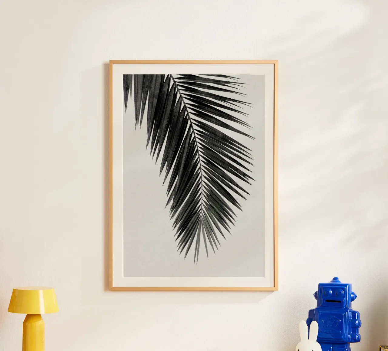 Foglia di palma in bianco e nero I poster da Orara Studio