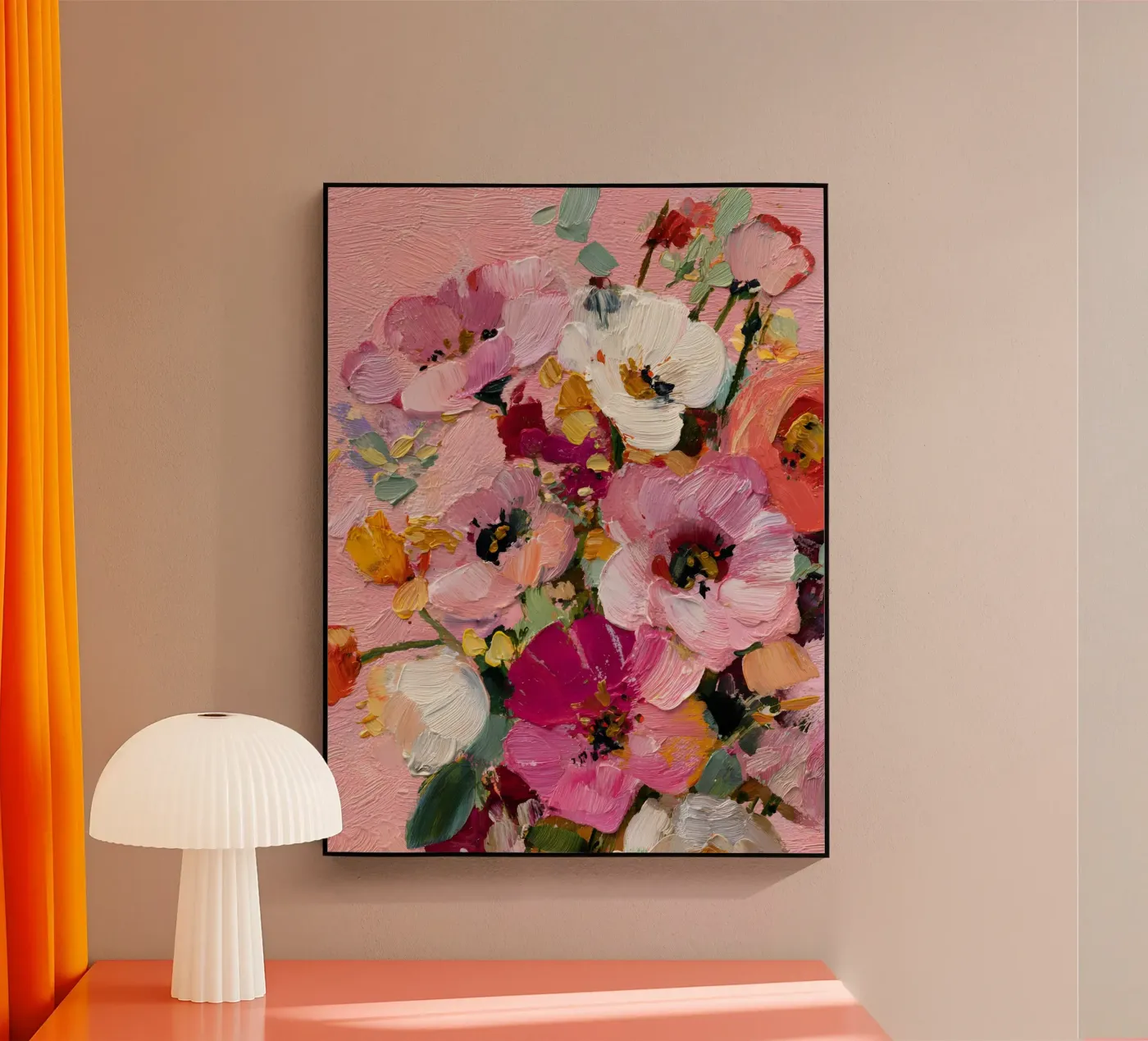 Rosy Fields Forever plexiglas de The Floralist