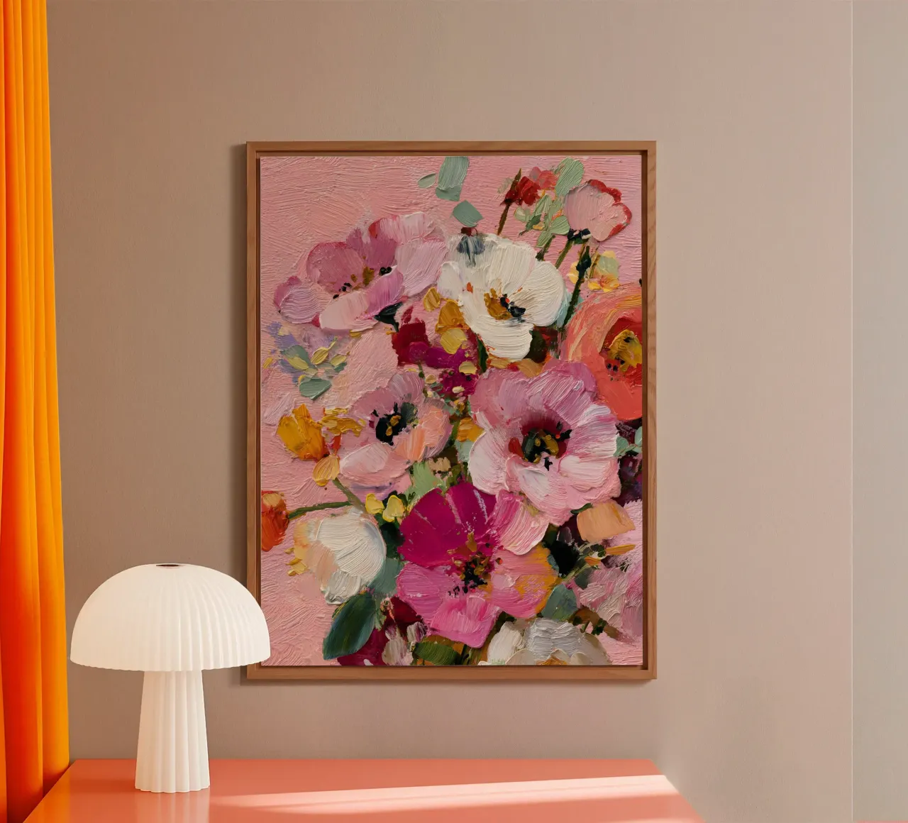 Rosy Fields Forever alluminio dibond da The Floralist