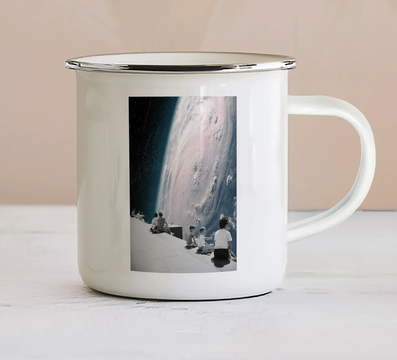 Sul filo del rasoio tazza in smalto da Dapidoka