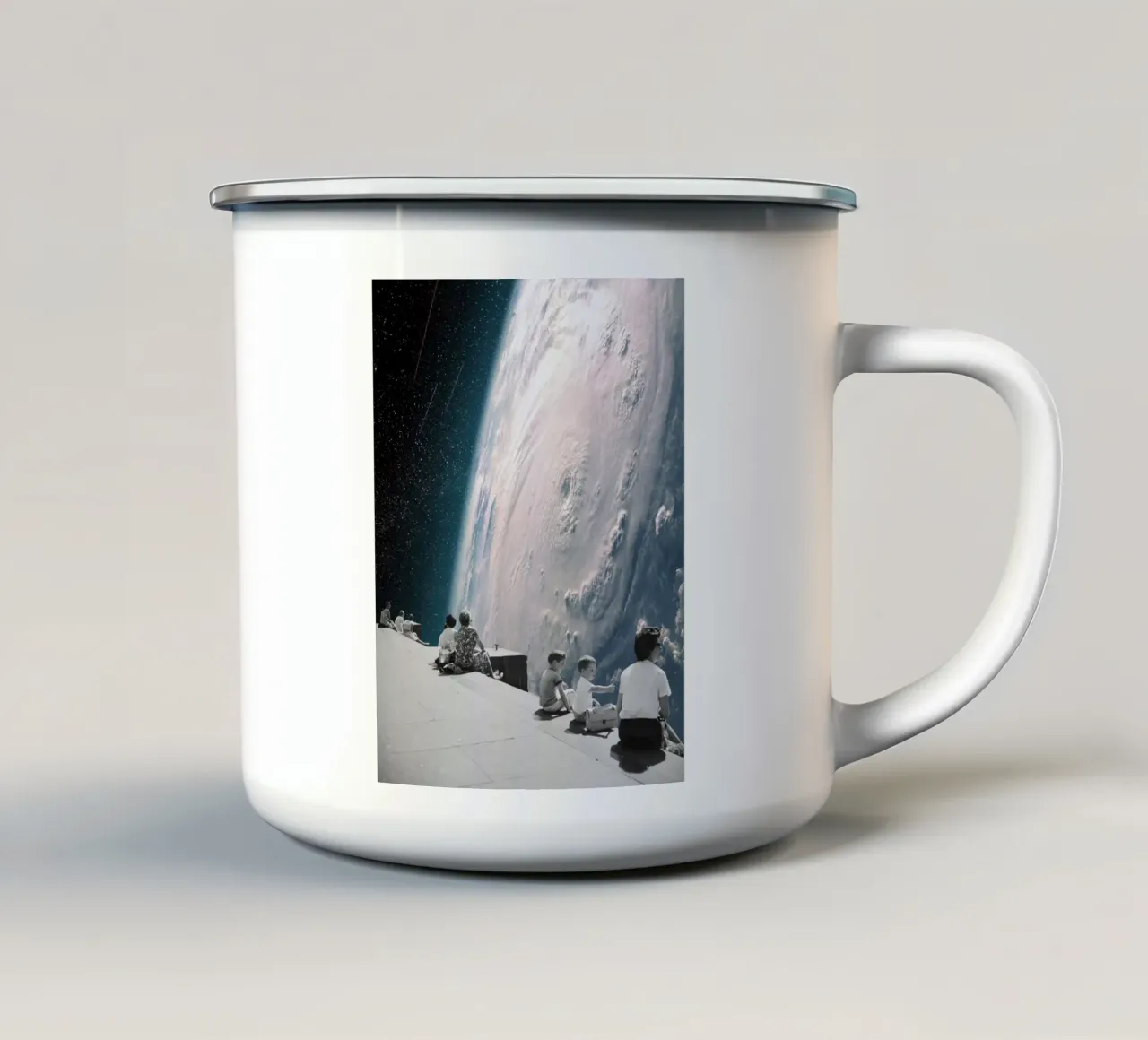 Sul filo del rasoio tazza in smalto da Dapidoka