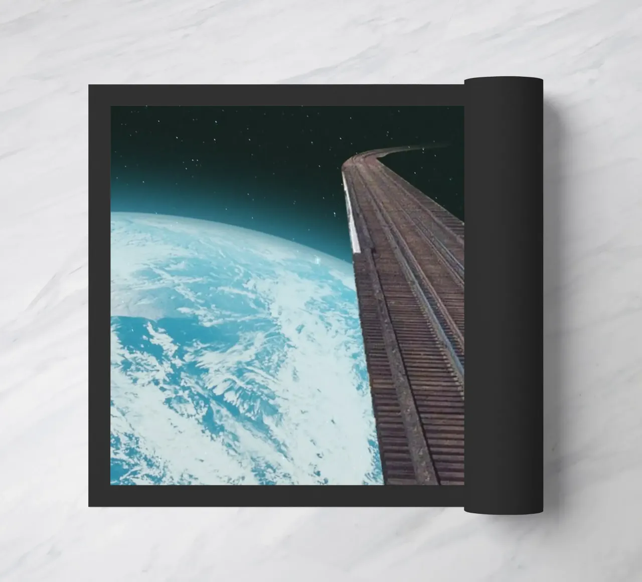 This train terminates here doormat by Dapidoka