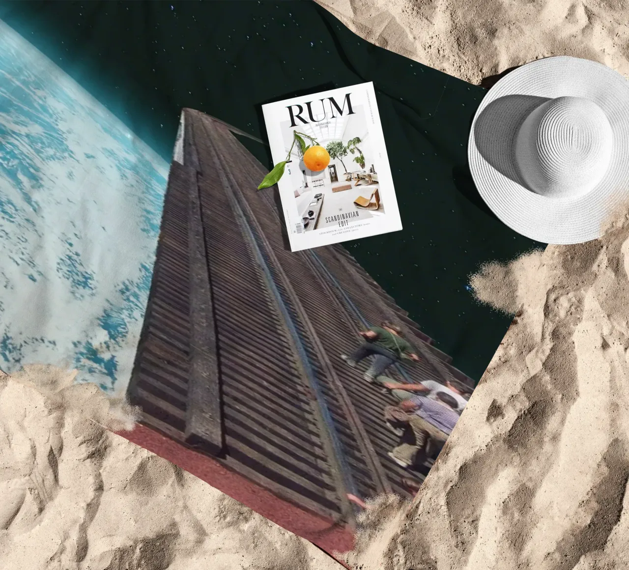 Questo treno termina qui telo mare da Dapidoka