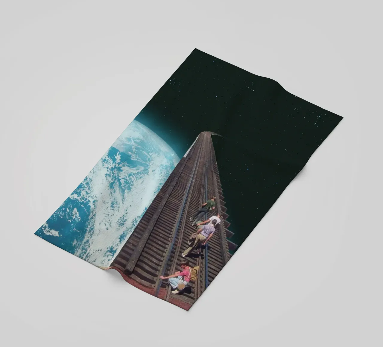 Questo treno termina qui telo mare da Dapidoka