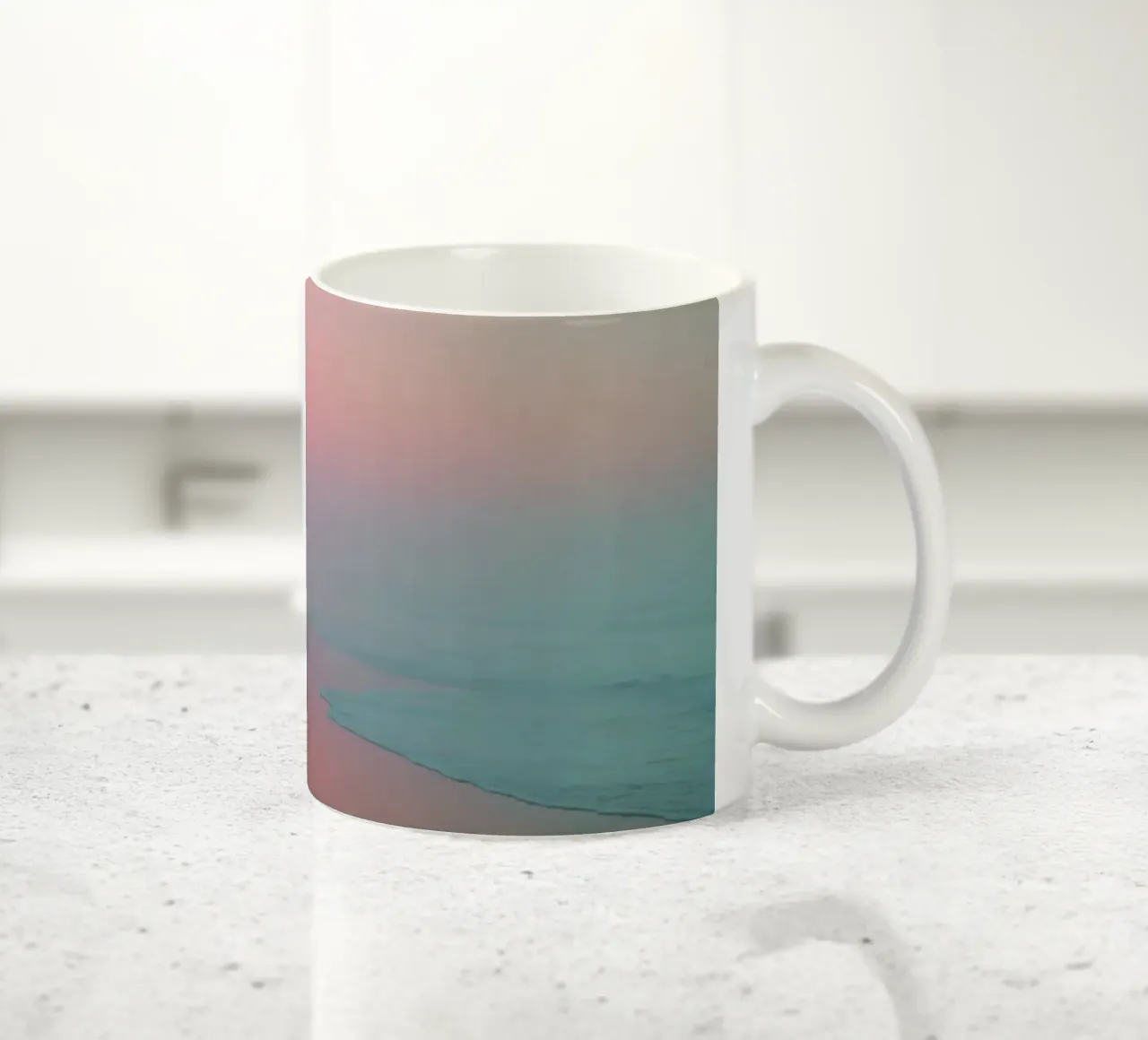 Fading Steps ceramic mug by Tinyverse Studio