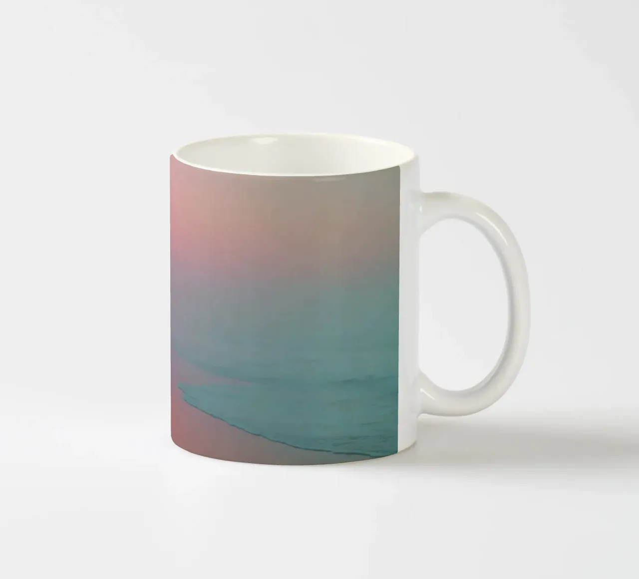 Fading Steps ceramic mug by Tinyverse Studio