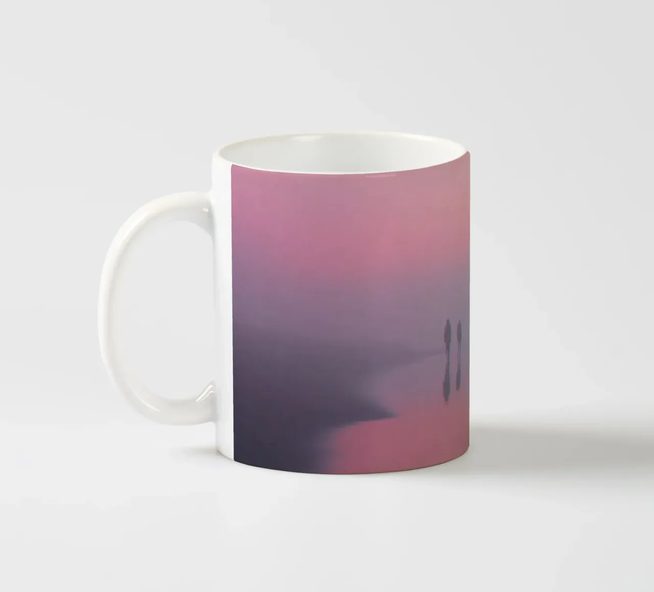 Fading Steps ceramic mug by Tinyverse Studio