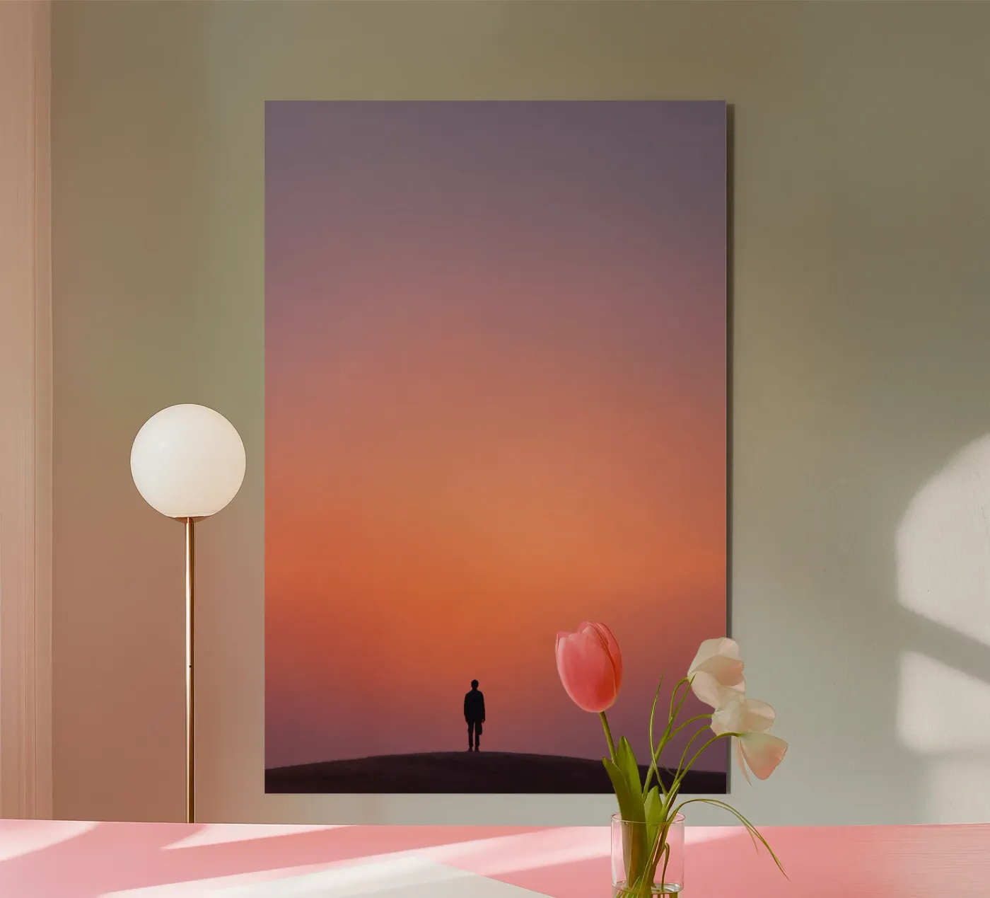 Twilight Reflection Forex-Platte von Tinyverse Studio