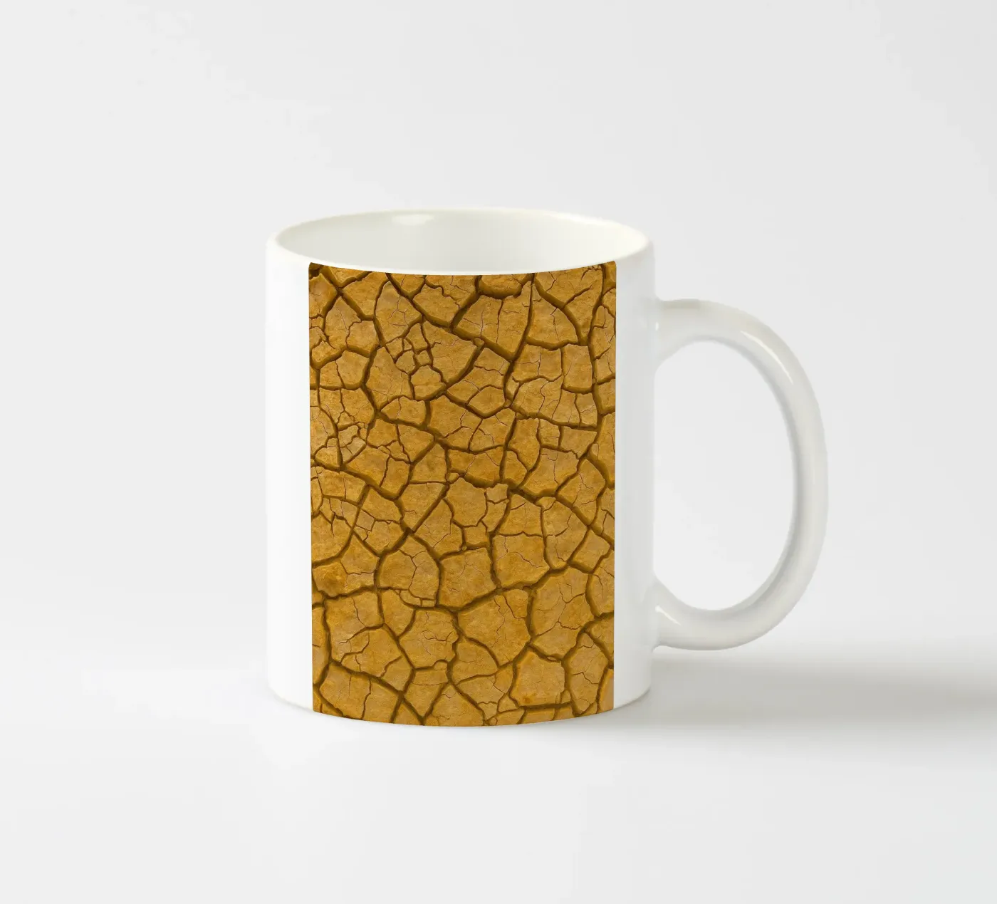 split dry ground ceramic mug by PASMING