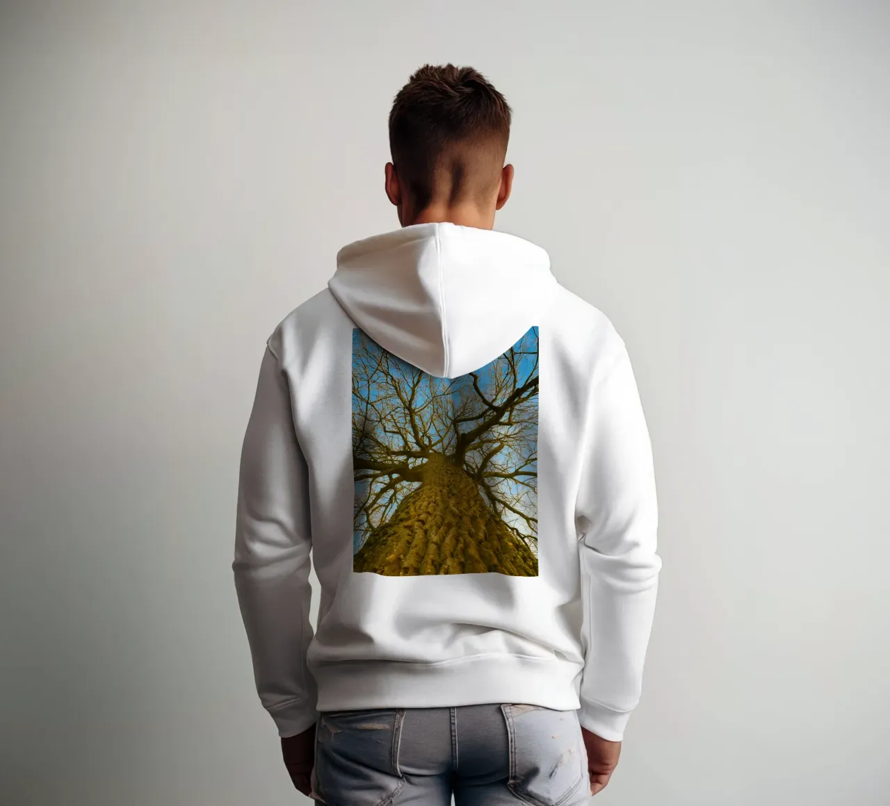 albero alto con rami secchi felpa con cappuccio da PASMING