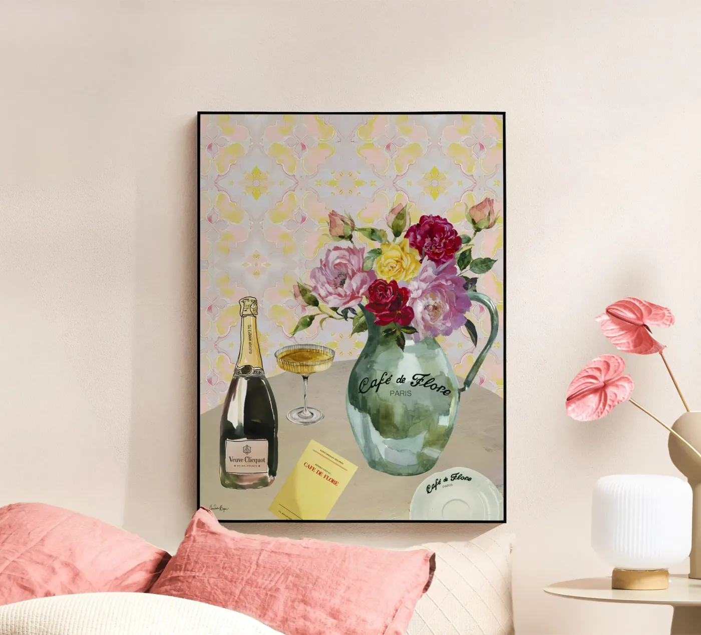 Café de Flore Acryl-Glas von Ana Paula Hoppe