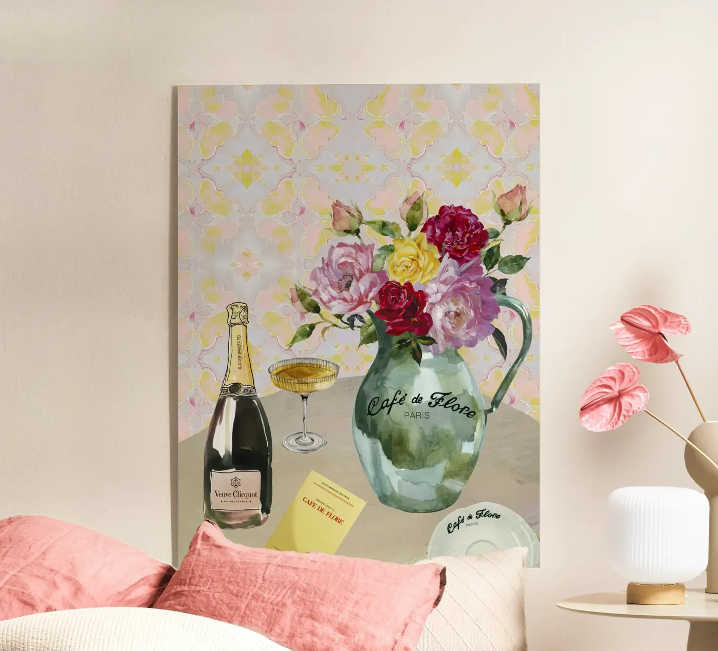 Café de Flore Acryl-Glas von Ana Paula Hoppe