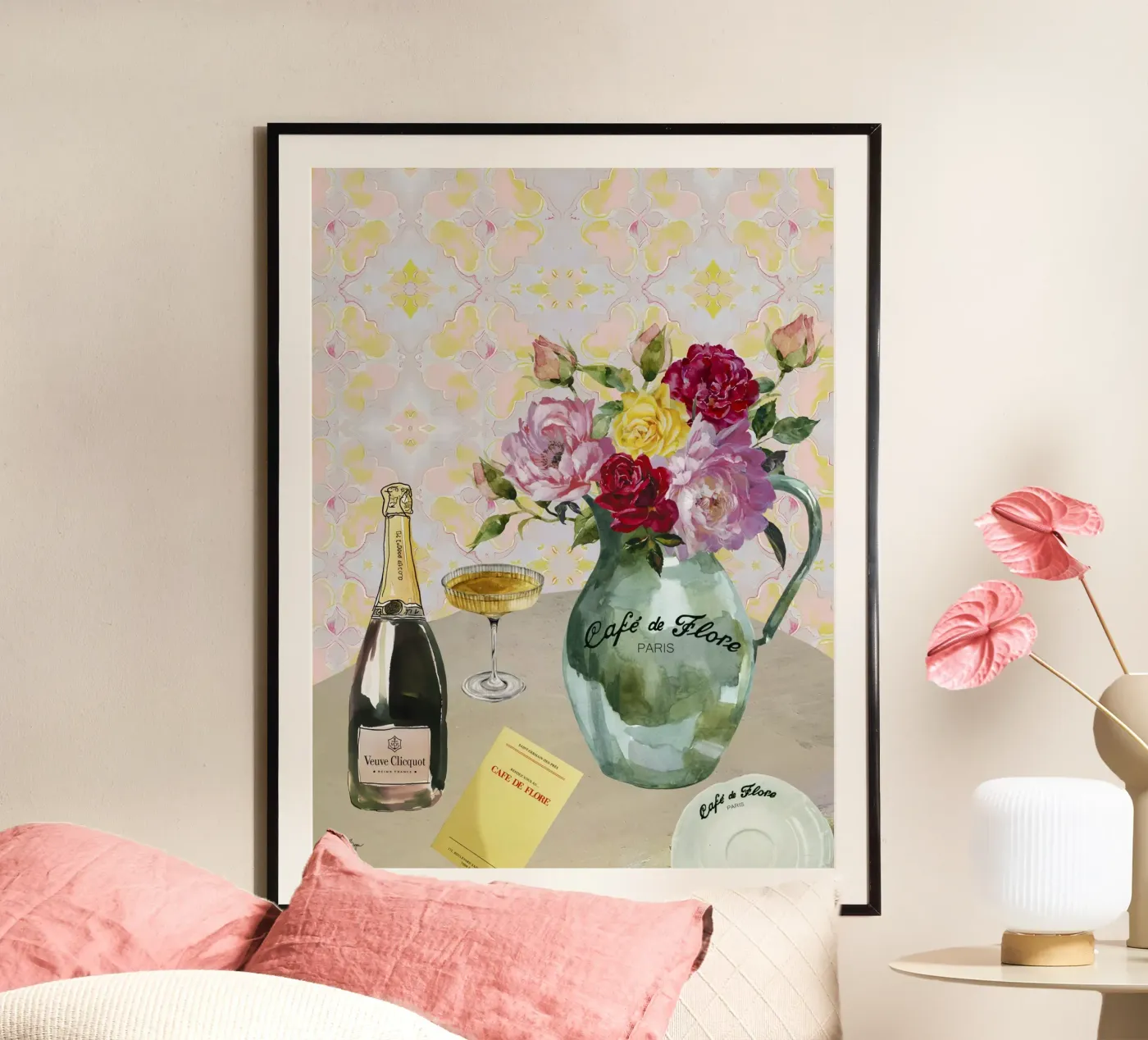 Café de Flore poster by Ana Paula Hoppe