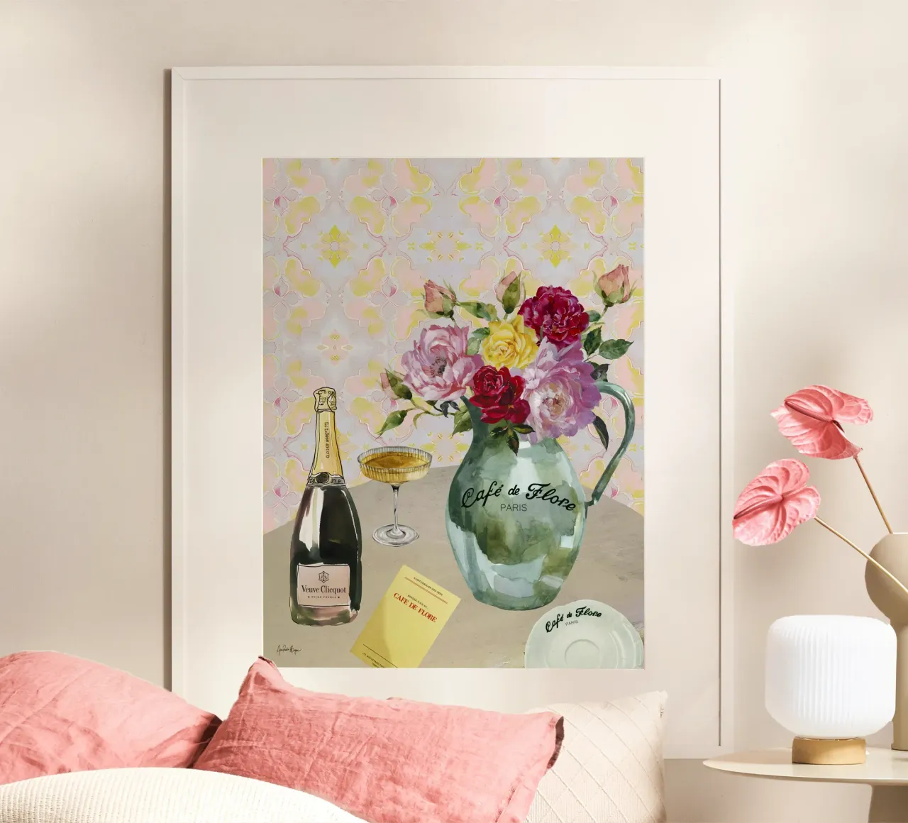 Café de Flore poster da Ana Paula Hoppe