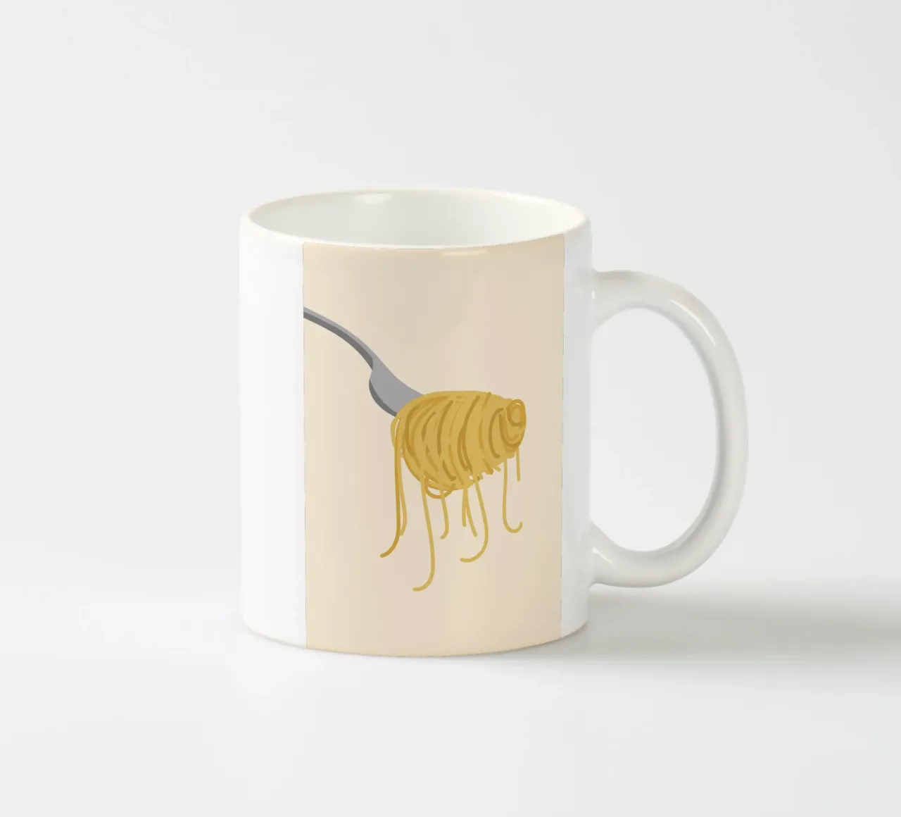 Linea di spaghetti a forcella tazza in ceramica da Studio Fun Boy