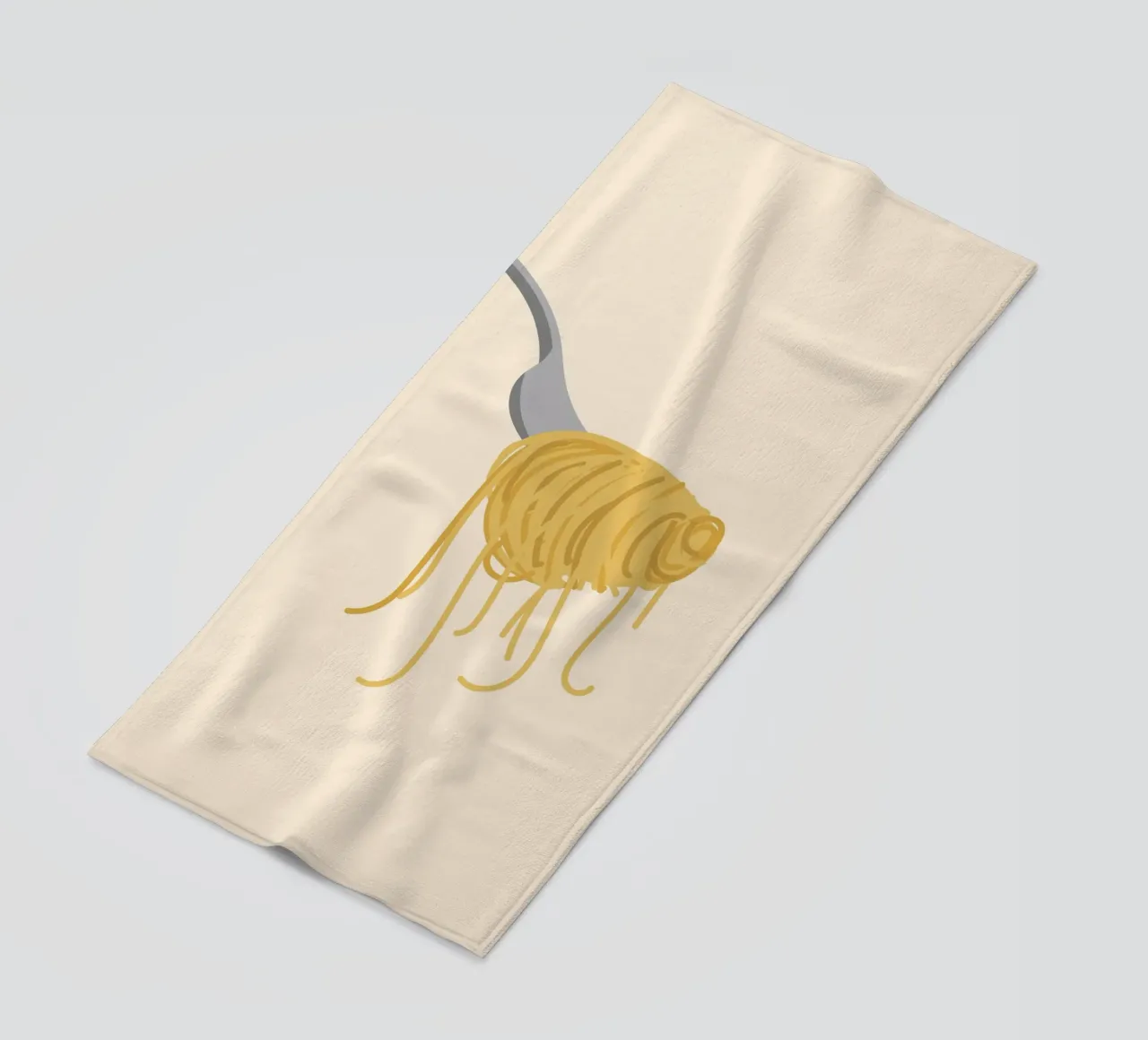 Linea di spaghetti a forcella telo mare da Studio Fun Boy