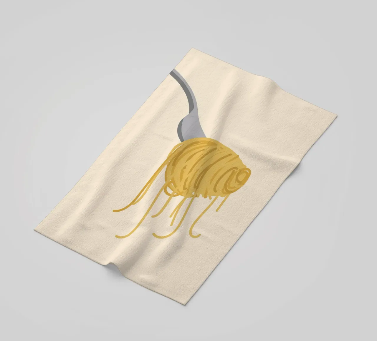 Linea di spaghetti a forcella telo mare da Studio Fun Boy