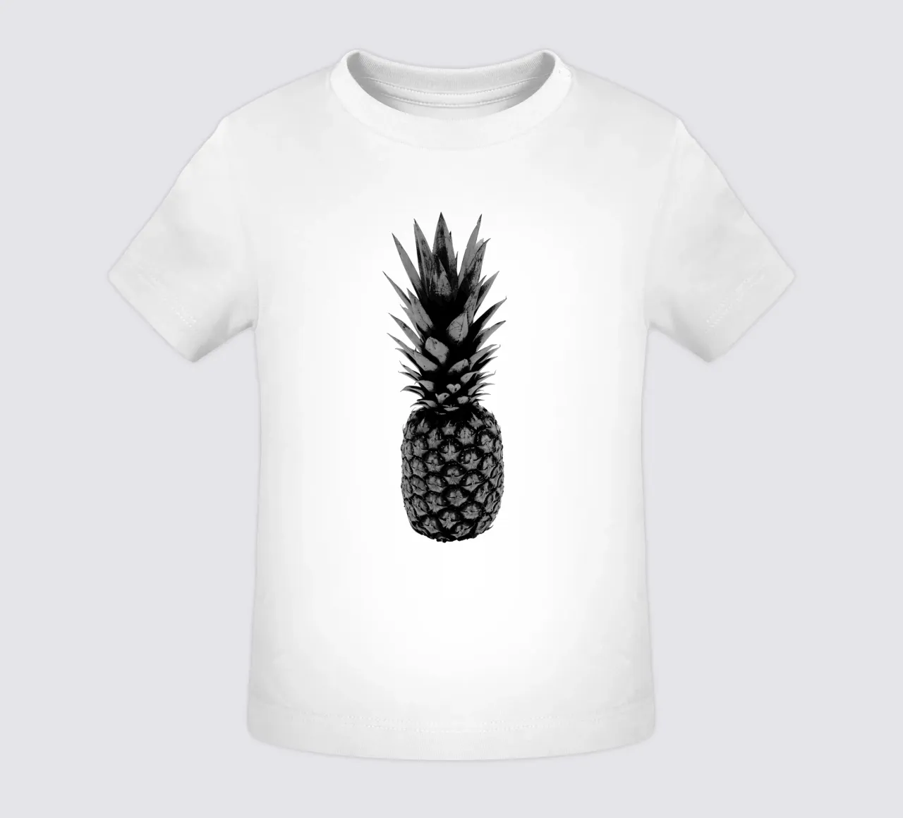Ananas in bianco e nero maglietta neonato da Orara Studio