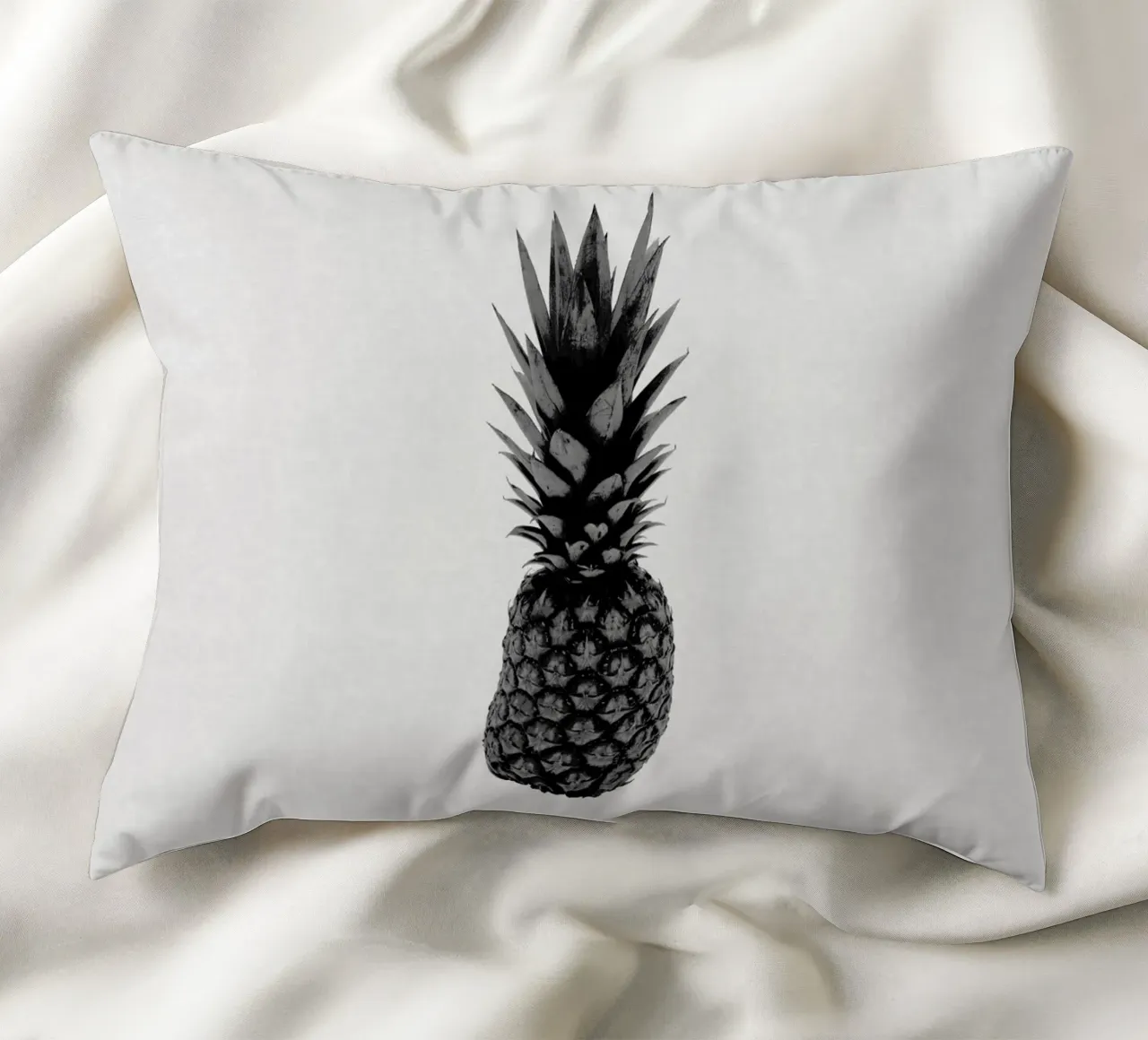Ananas in bianco e nero cuscino da Orara Studio