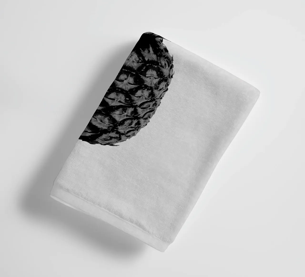 Ananas in bianco e nero asciugamano da bagno da Orara Studio