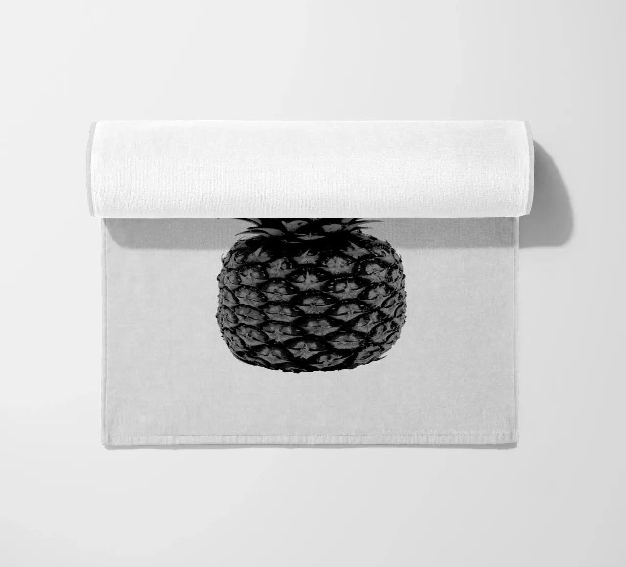 Ananas in bianco e nero telo mare da Orara Studio