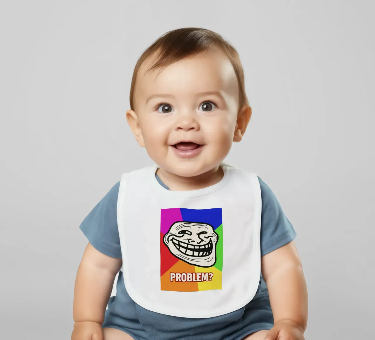 problema faccia buffa bavaglino da boeboe