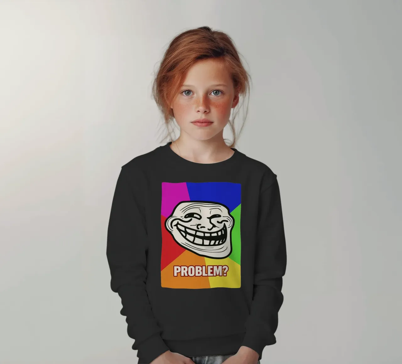 problema faccia buffa felpa bambino da boeboe