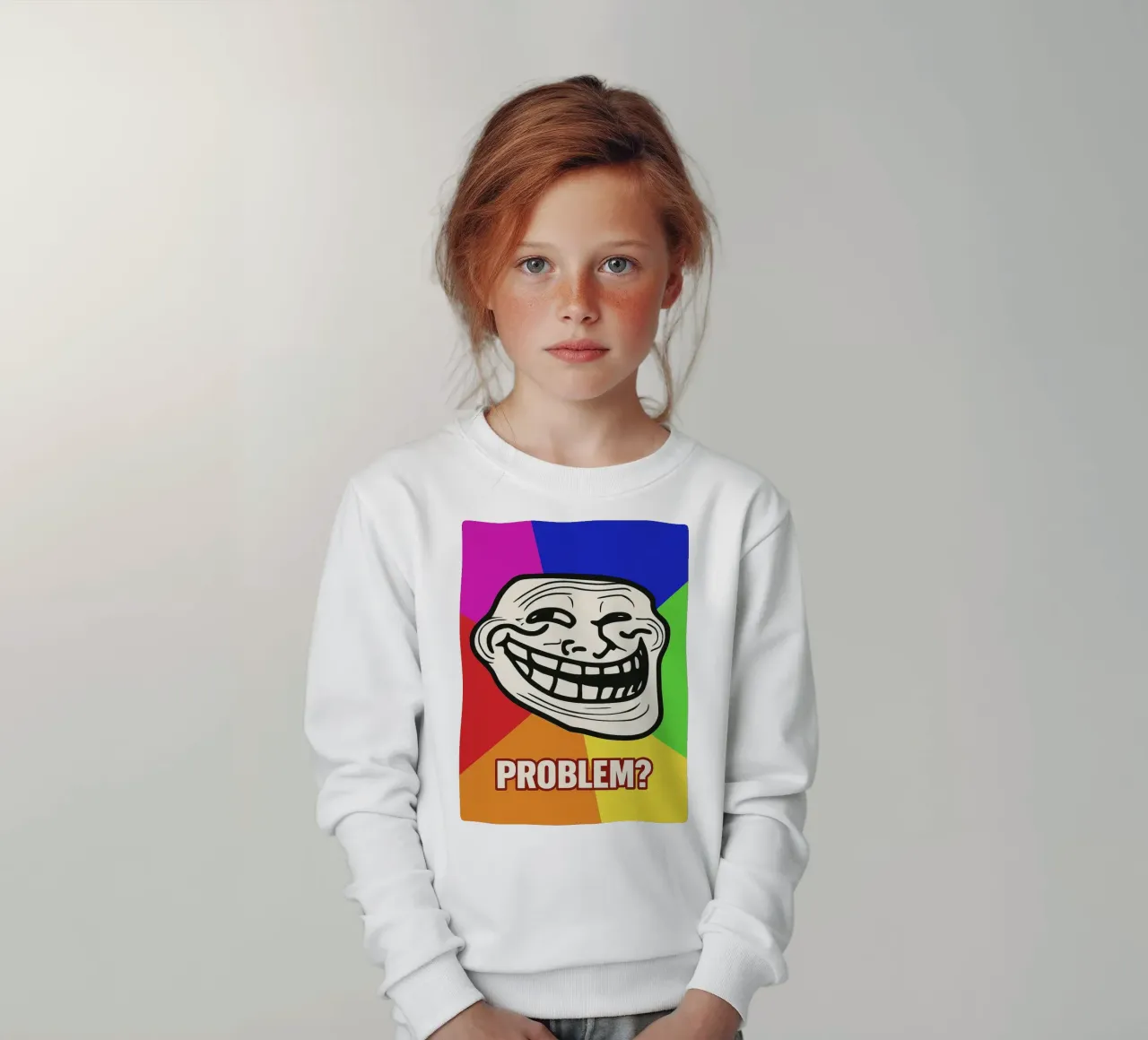 problema faccia buffa felpa bambino da boeboe