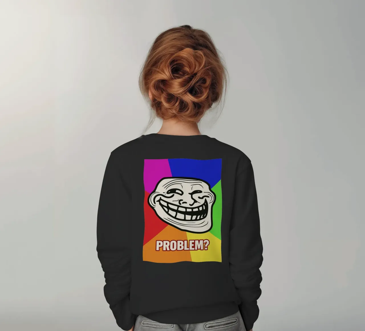 problema faccia buffa felpa bambino da boeboe