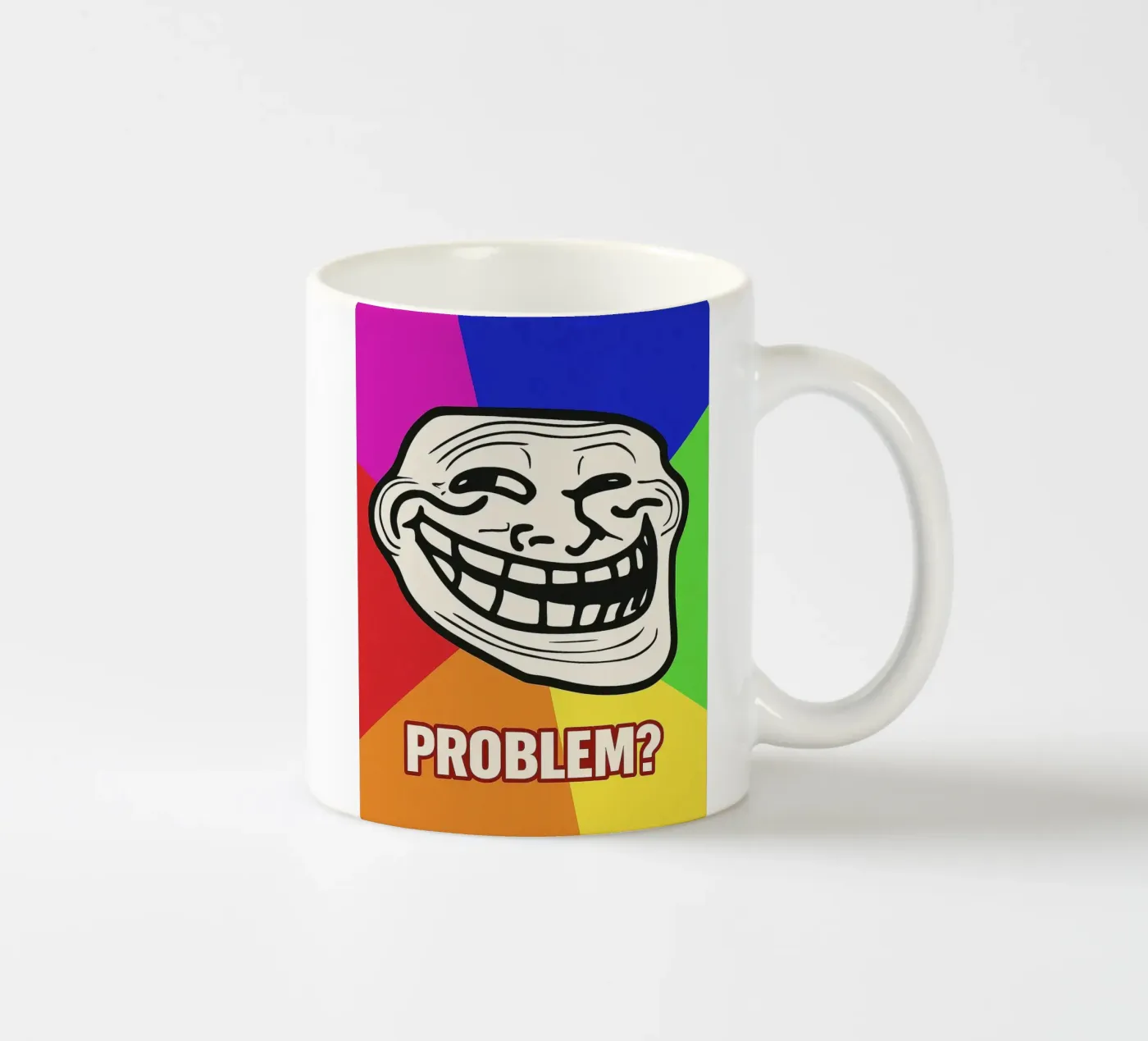 problem funny face ceramic mug by boeboe