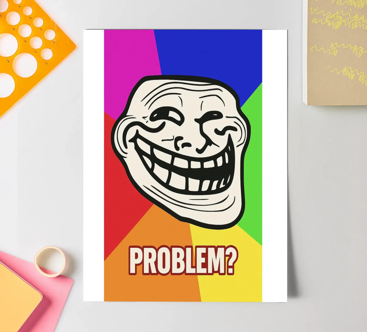 problem funny face sticker sheet by boeboe