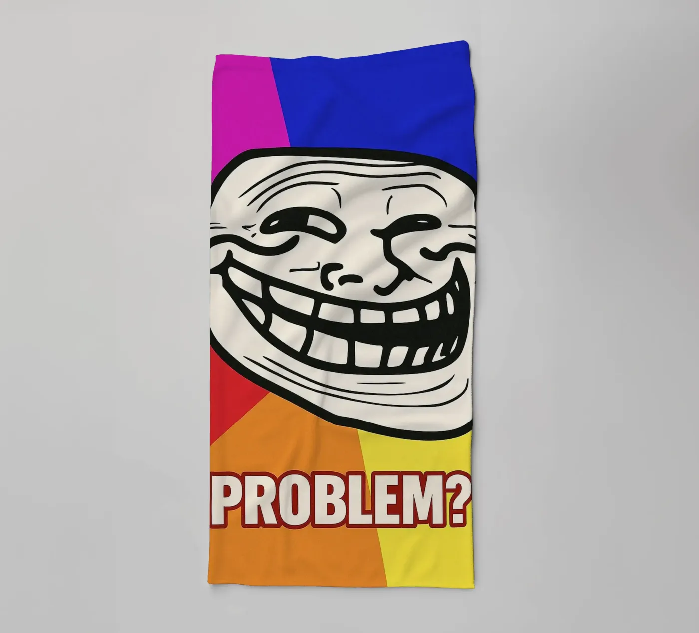 problem funny face towel by boeboe