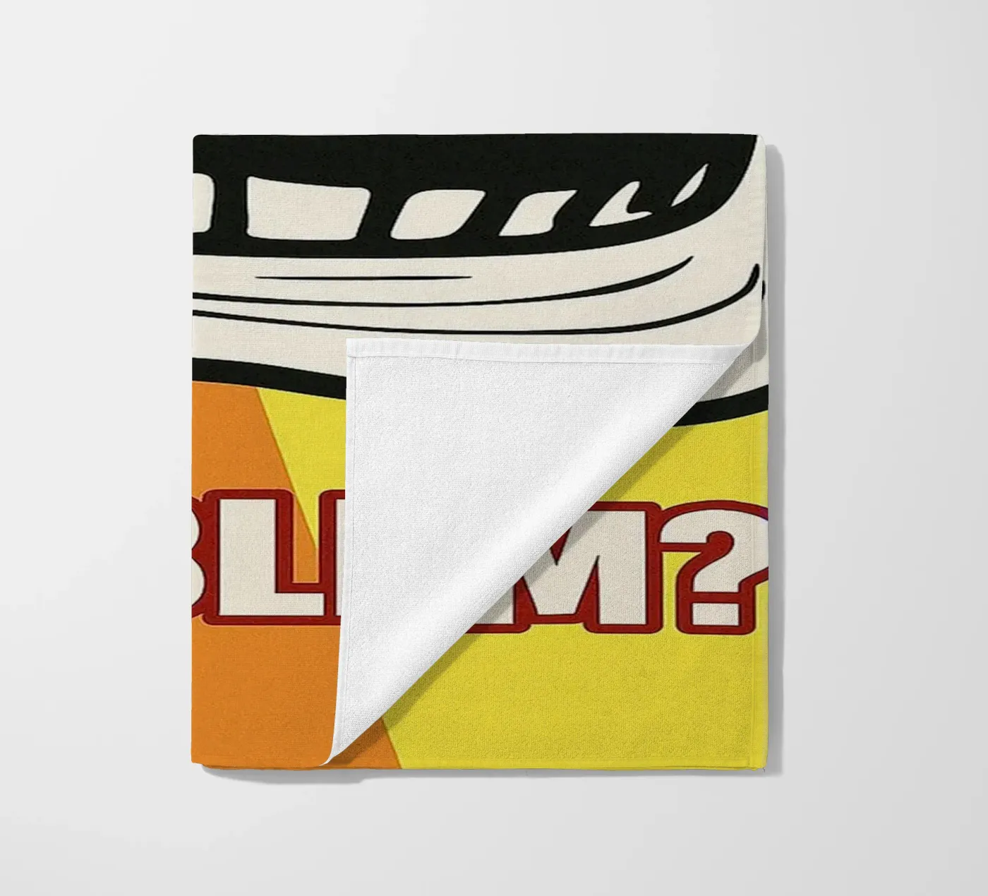 problem funny face beach towel by boeboe