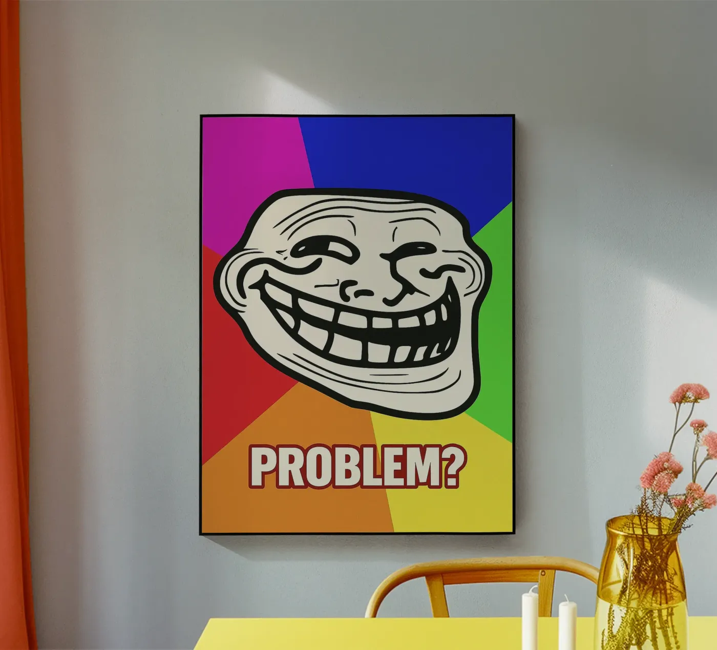 problem funny face Acryl-Glas von boeboe