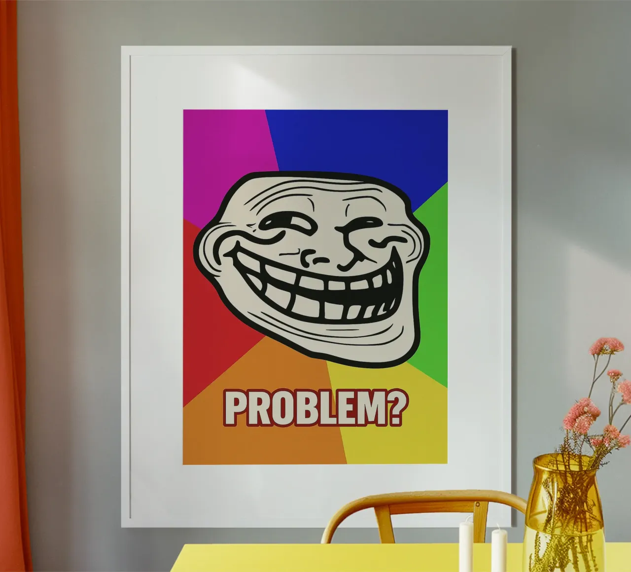 problem funny face poster by boeboe