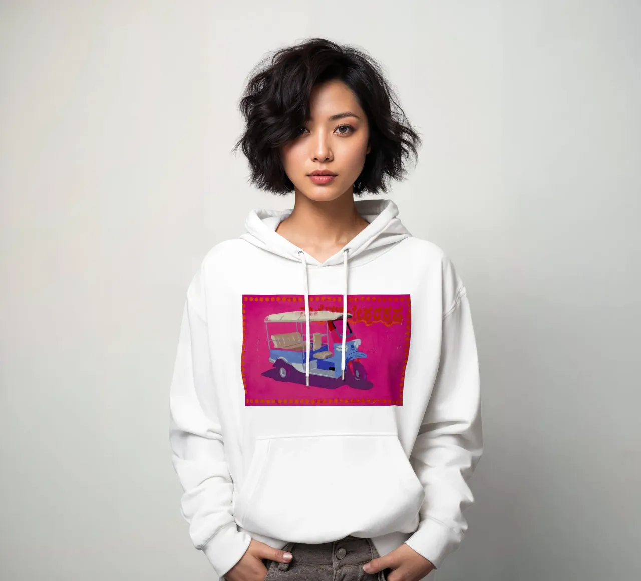 TukTuk sudadera con capucha de Andy Bridge