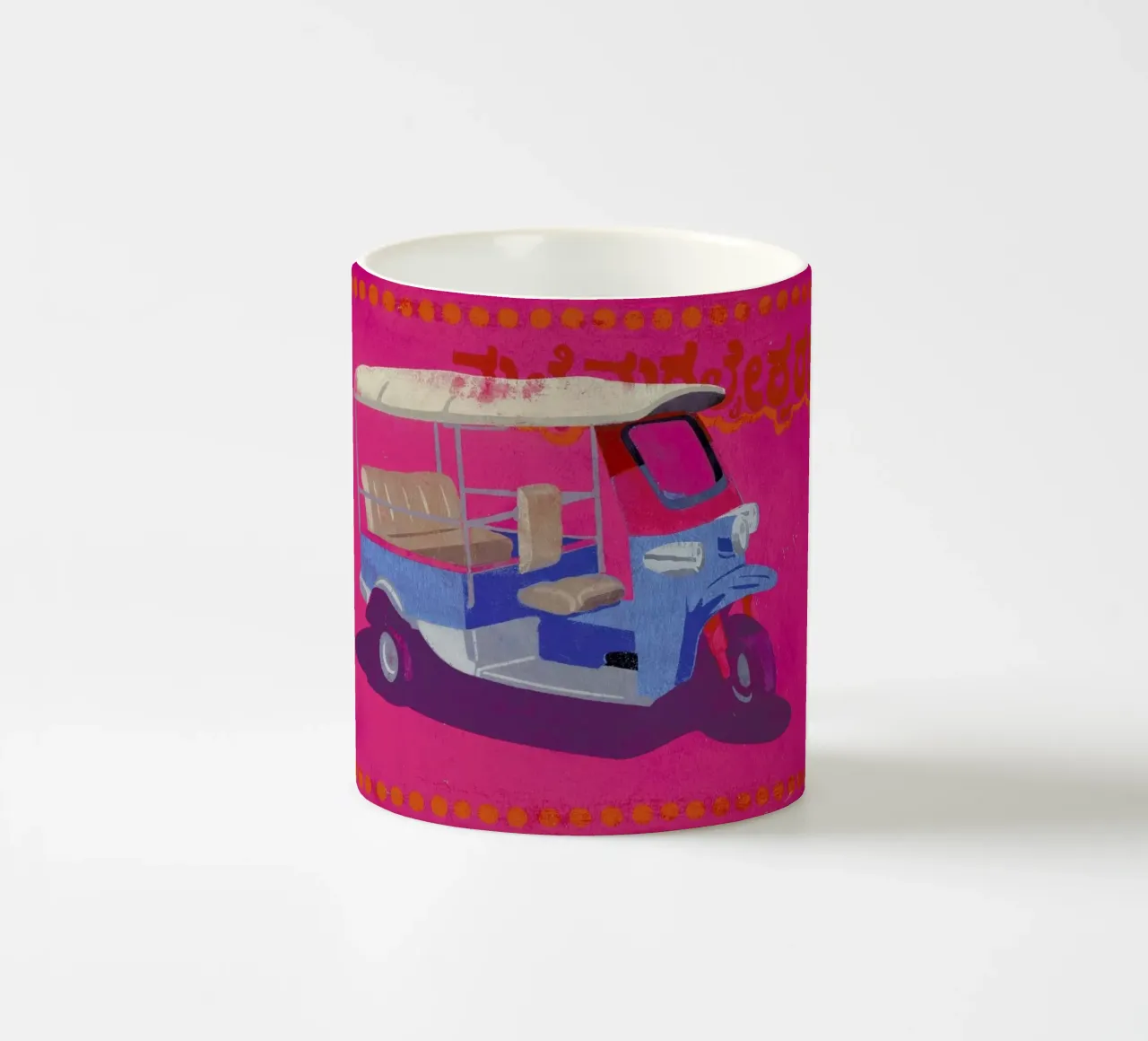 TukTuk ceramic mug by Andy Bridge